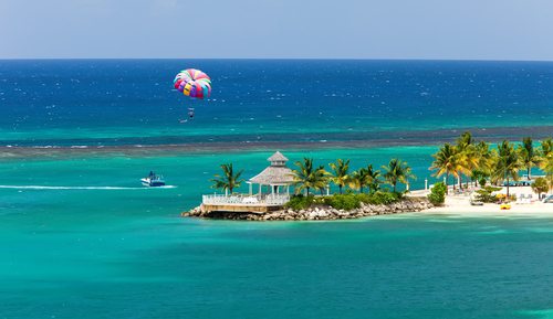 Jamaica. Blue water, skies, and better yet no Ebola.