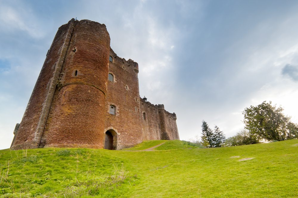 Doune Castle, Scotland. A medieval fortress built by the Duke of Albany, the localtion of the film Monty Python and the Holy Grail.