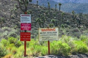 The Signs Warning Trespassers to Stay Out of Area 51