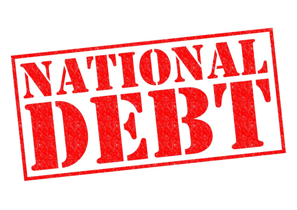 During President Reagan's terms the national debt tripled