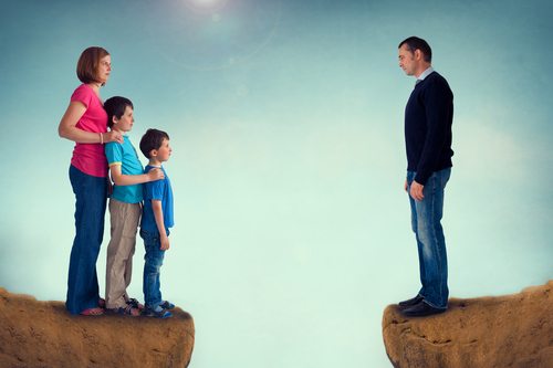 Getting a divorce. Say goodbye to your kids.
