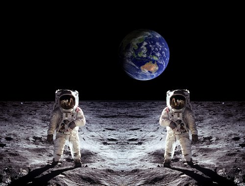The moon landing.  Totally faked.