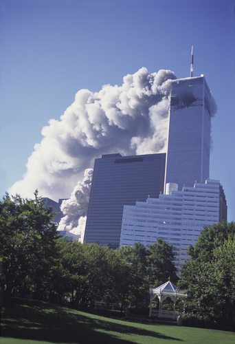 A military plane hit the Twin Towers on September 11, 2001