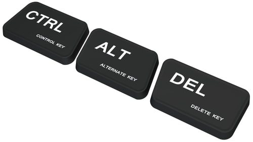 Control alt delete was a mistake.  But it's so handy.