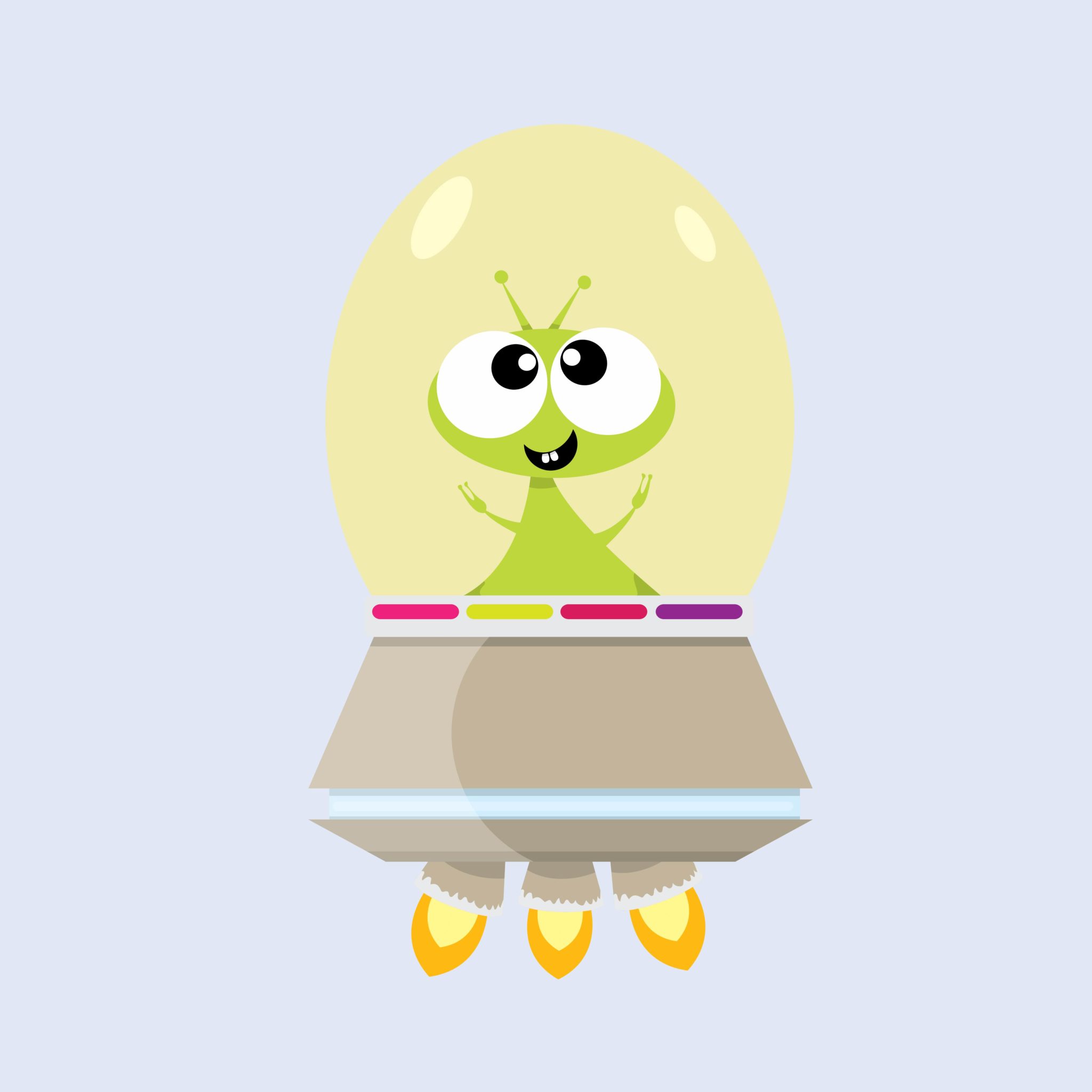 Artist's rendition of UFO and alien over Washington D.C.  I kid.