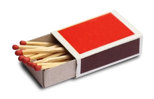 Matches an illuminating Accidental Invention