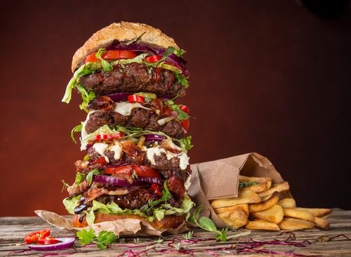 You might always be hungry because your portions are outsized!