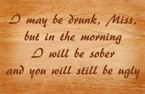 Churchill always had a quick comeback.