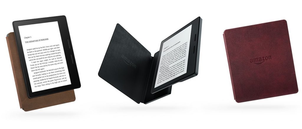The Kindle Oasis has a charging cover. Cool!