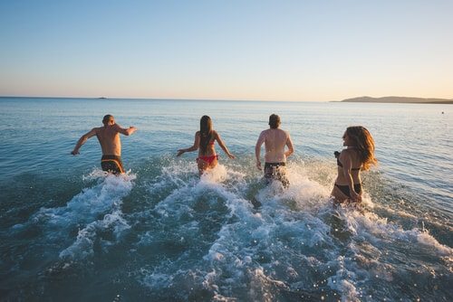 Aussies are always at the beach.